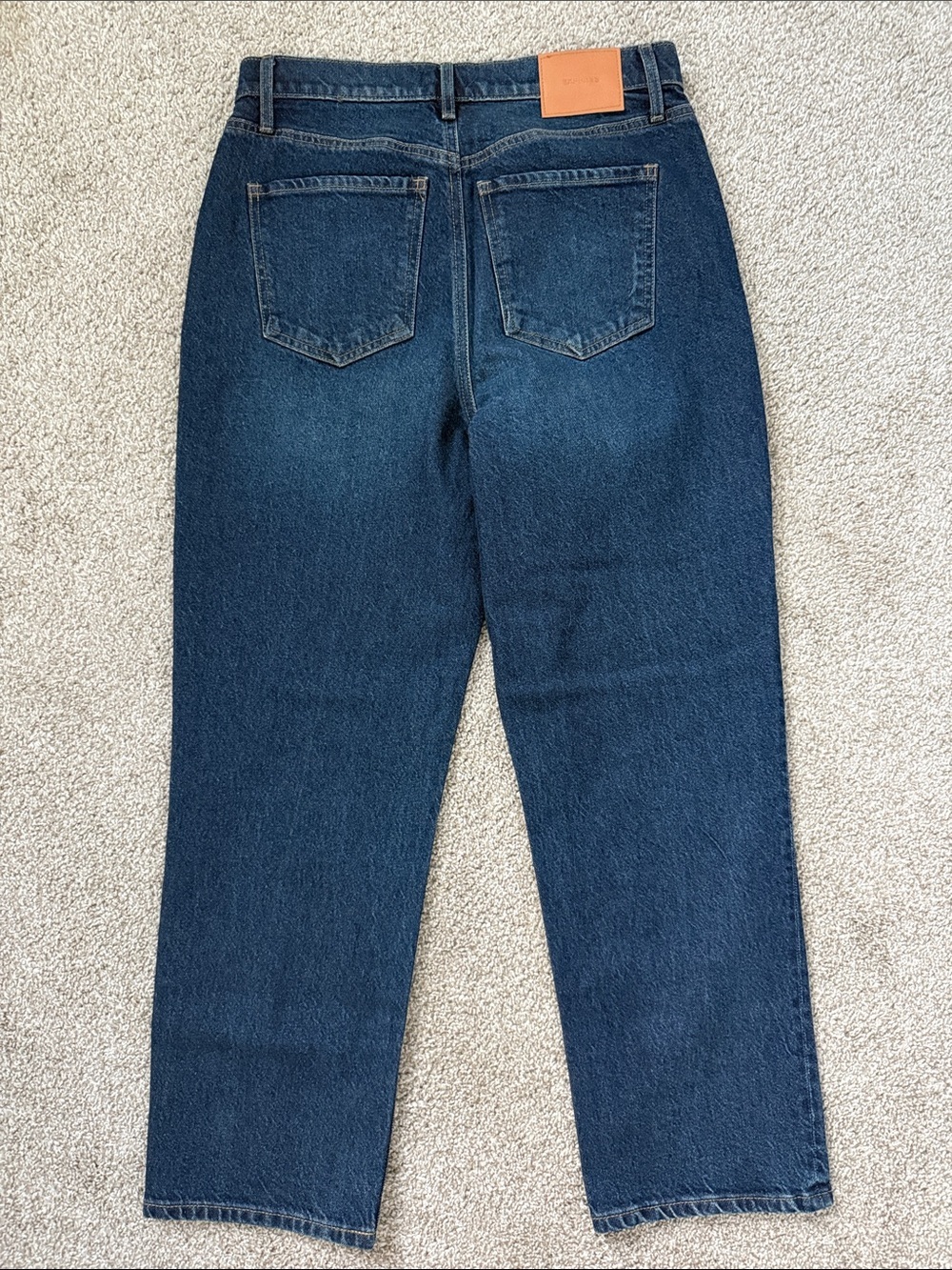 Express straight ankle, high-rise stretch, jeans - Picture 4 of 11